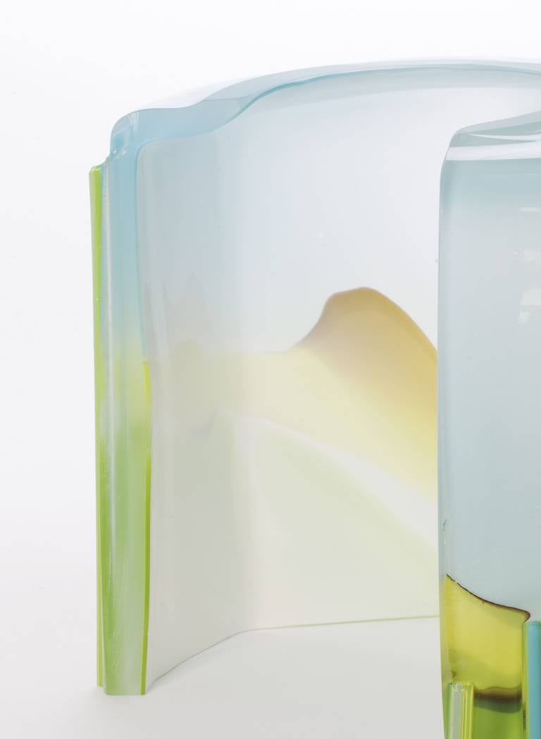 20th Century Art Glass Sculpture by Willem Heesen, One-Off, 