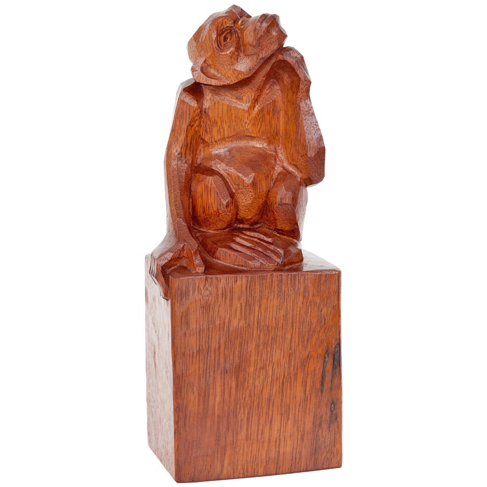Monkey Sculpture, Art Deco For Sale