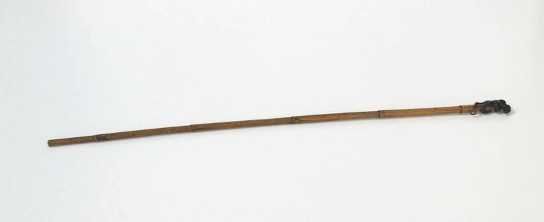 Original Art Nouveau Walking Stick with Stunning Bronze Monkey 5