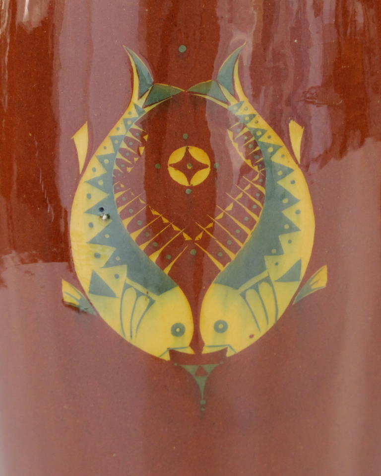 Art Nouveau Pair of Ear Vases, Design by Chris van der Hoef for Amstelhoek 2