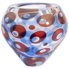 One-Off Willem Heesen Glass Bowl, Glass Studio De Oude Horn 2001