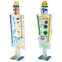 Pair of Studio Glass Figurines by Silvio Vigliaturo 10