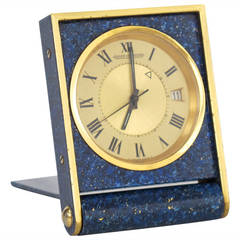 Jaeger-LeCoultre Lapis Lazuli Travel Clock, 1960s