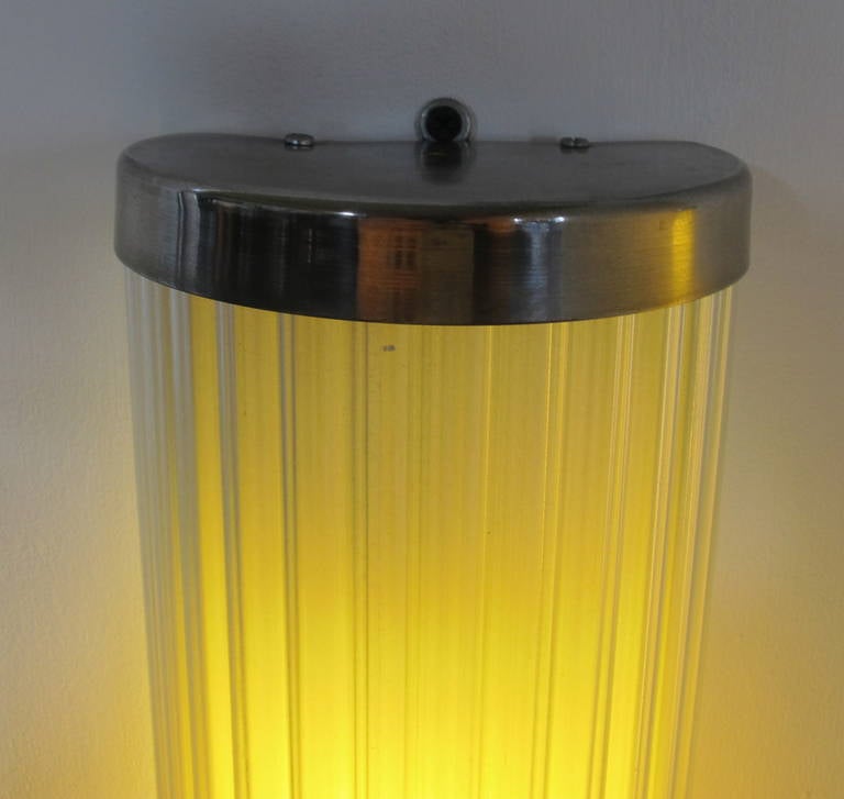 Mid-20th Century Pair of Art Deco Wall Sconces