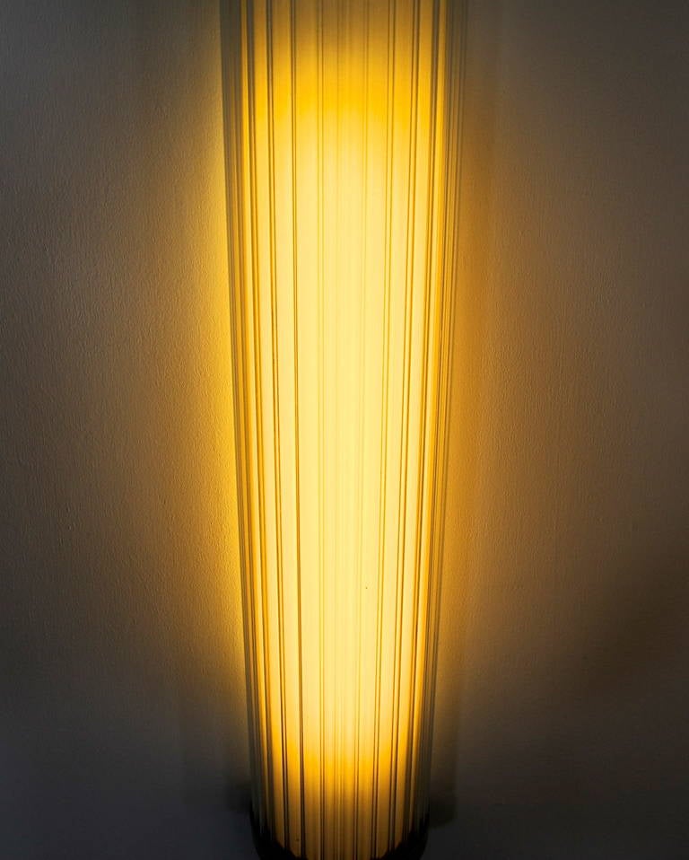 Glass Pair of Art Deco Wall Sconces