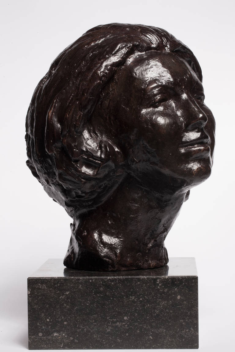 Bronze Sculpture of Dutch Queen Beatrix by Mari Andriessen ... Mcwilliam, reg butler, kenneth armitage, bernard meadows, elisabeth frink and jorge lewinski.