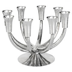 Rare Silver Eight-Arm Candelabrum by Josef Hoffmann for the Wiener Werkstätte