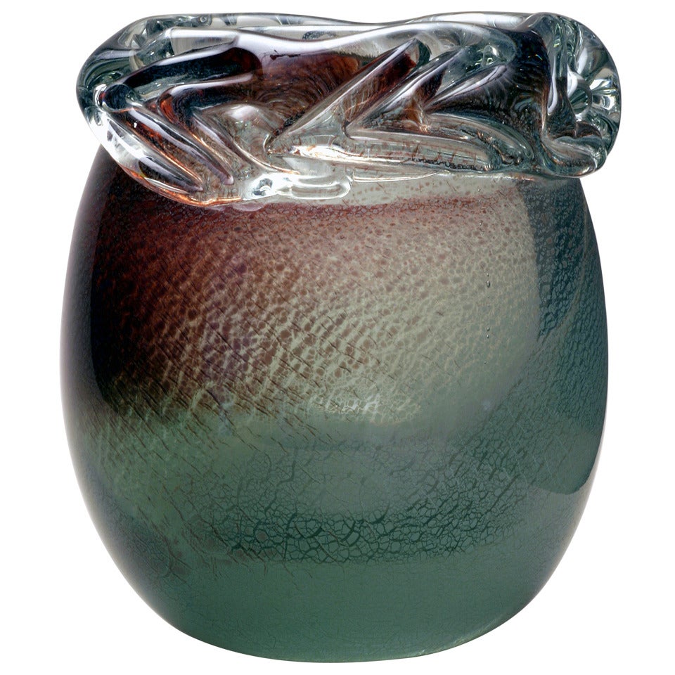 A.D. Copier Art Glass Vase (Leerdam Unica) 1941