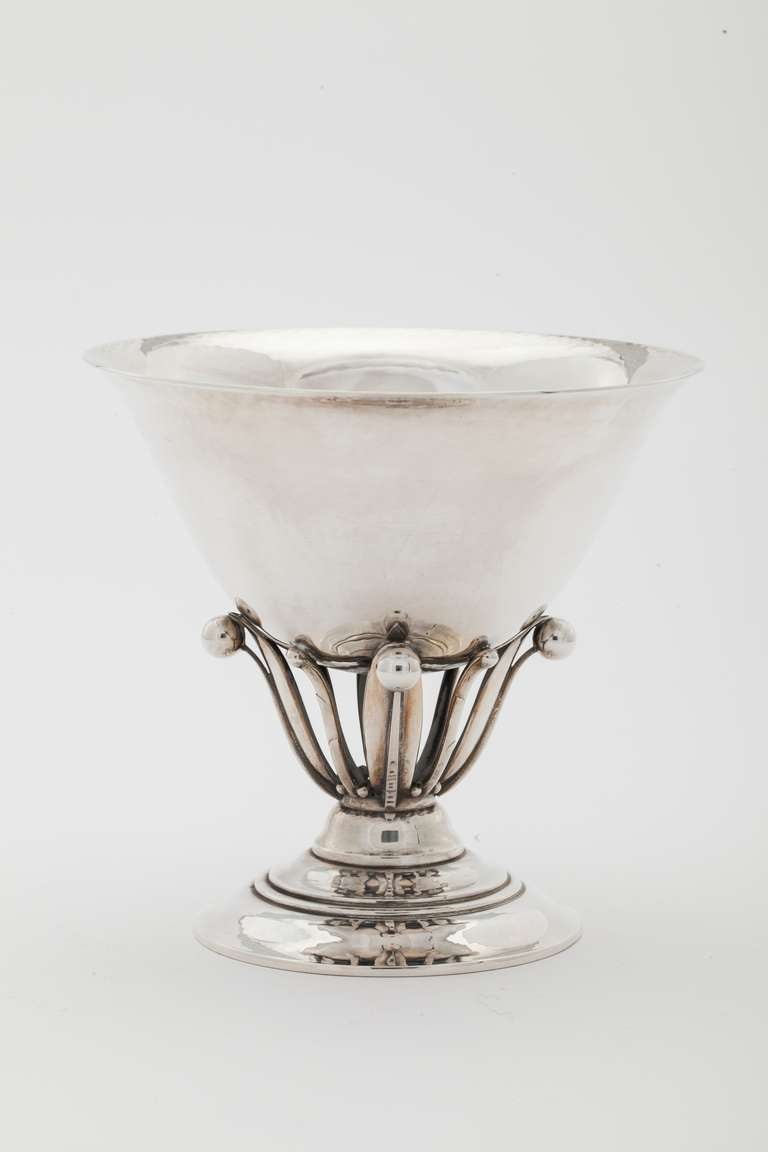 Art Deco silver footed bowl 17A by Georg Jensen