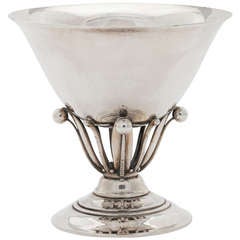 Art Deco silver footed bowl 17A by Georg Jensen