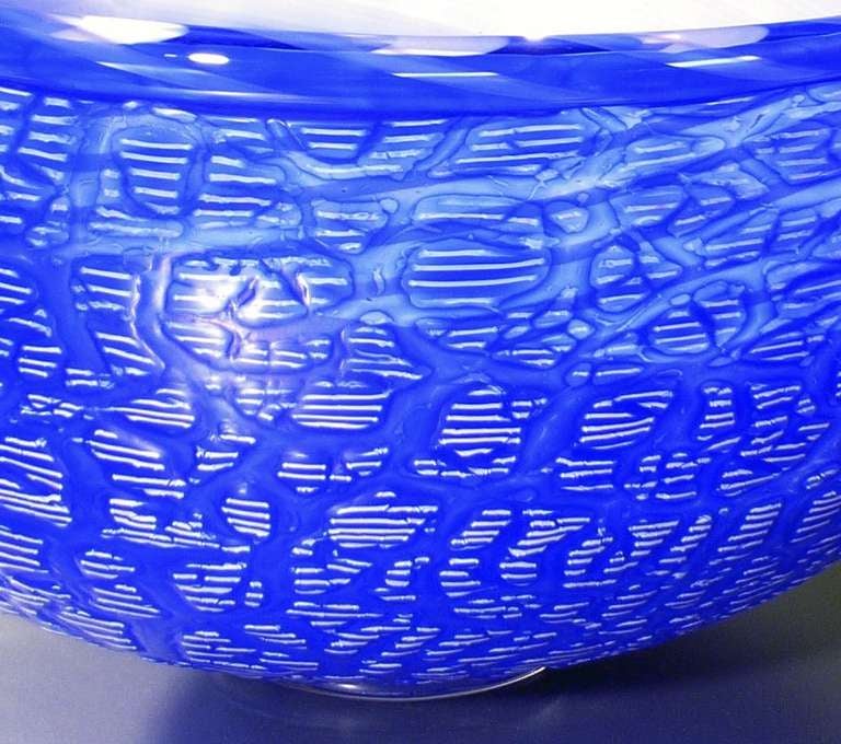 20th Century Studio Glass Bowl One-Off by A.D. Copier and Lino Tagliapietra 1990