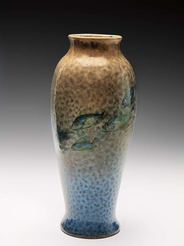 Dutch Chris Lanooy, Experimental Gouda Vase, Art Nouveau