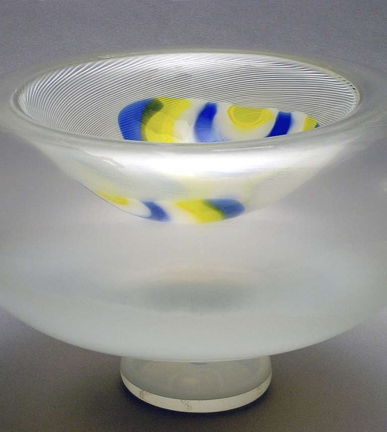 Italian Murano Studio Glass One-Off by Andries Dirk Copier and Lino Tagliapietra, 1981 For Sale