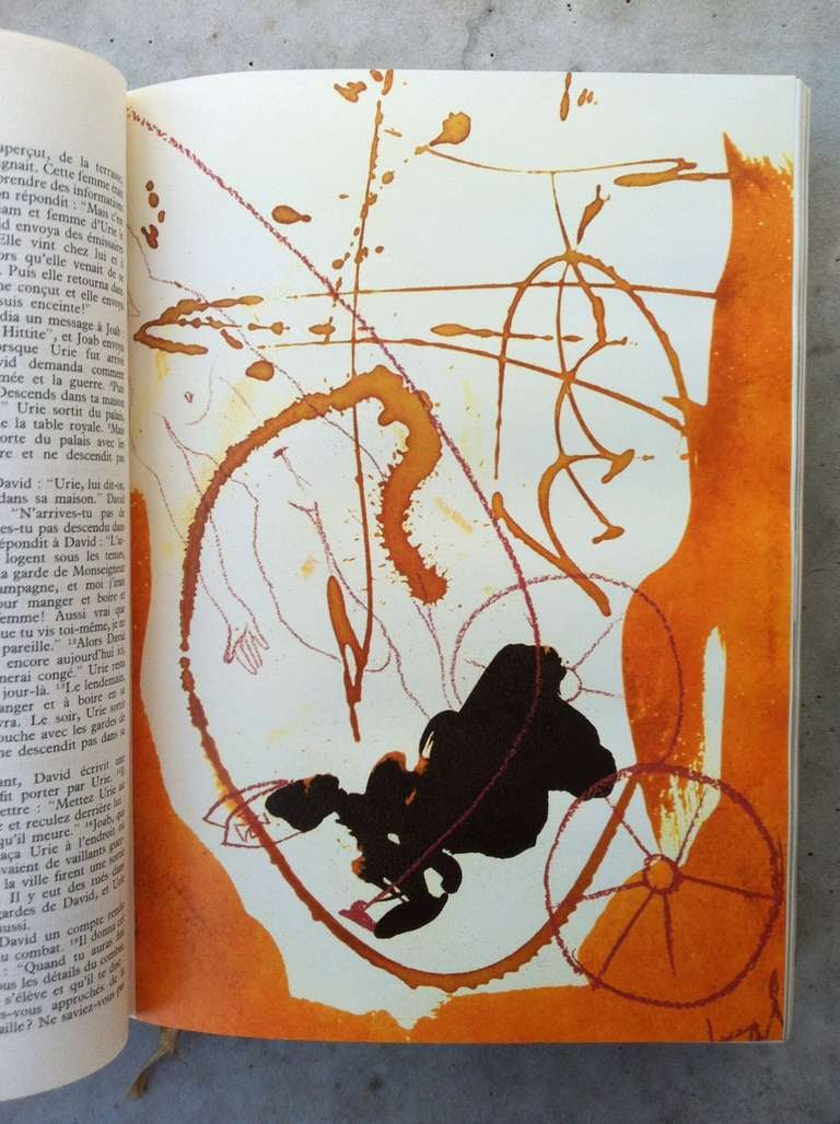 Salvador Dali, illustrated Bible with 40 full page illustrations by Dali In Excellent Condition In Amstelveen, NL