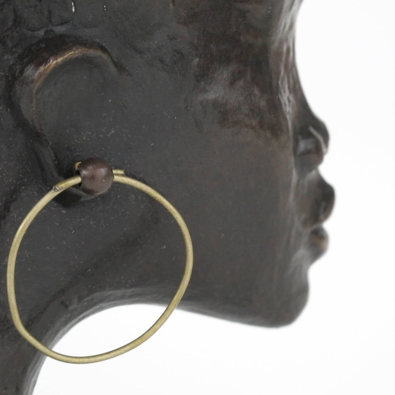 Bronze Head of an African Woman Flowing into Fish Tail by Karl Hagenauer, Vienna In Good Condition In Amstelveen, NL