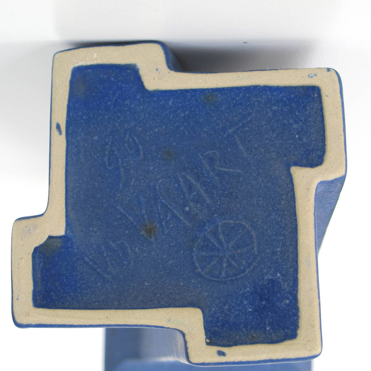Jan van der Vaart Blue Porcelain Vase, Avant-Garde Pottery For Sale 1