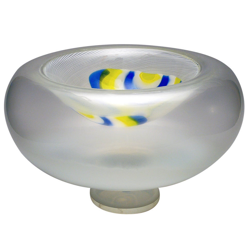 Murano Studio Glass One-Off by Andries Dirk Copier and Lino Tagliapietra, 1981 For Sale