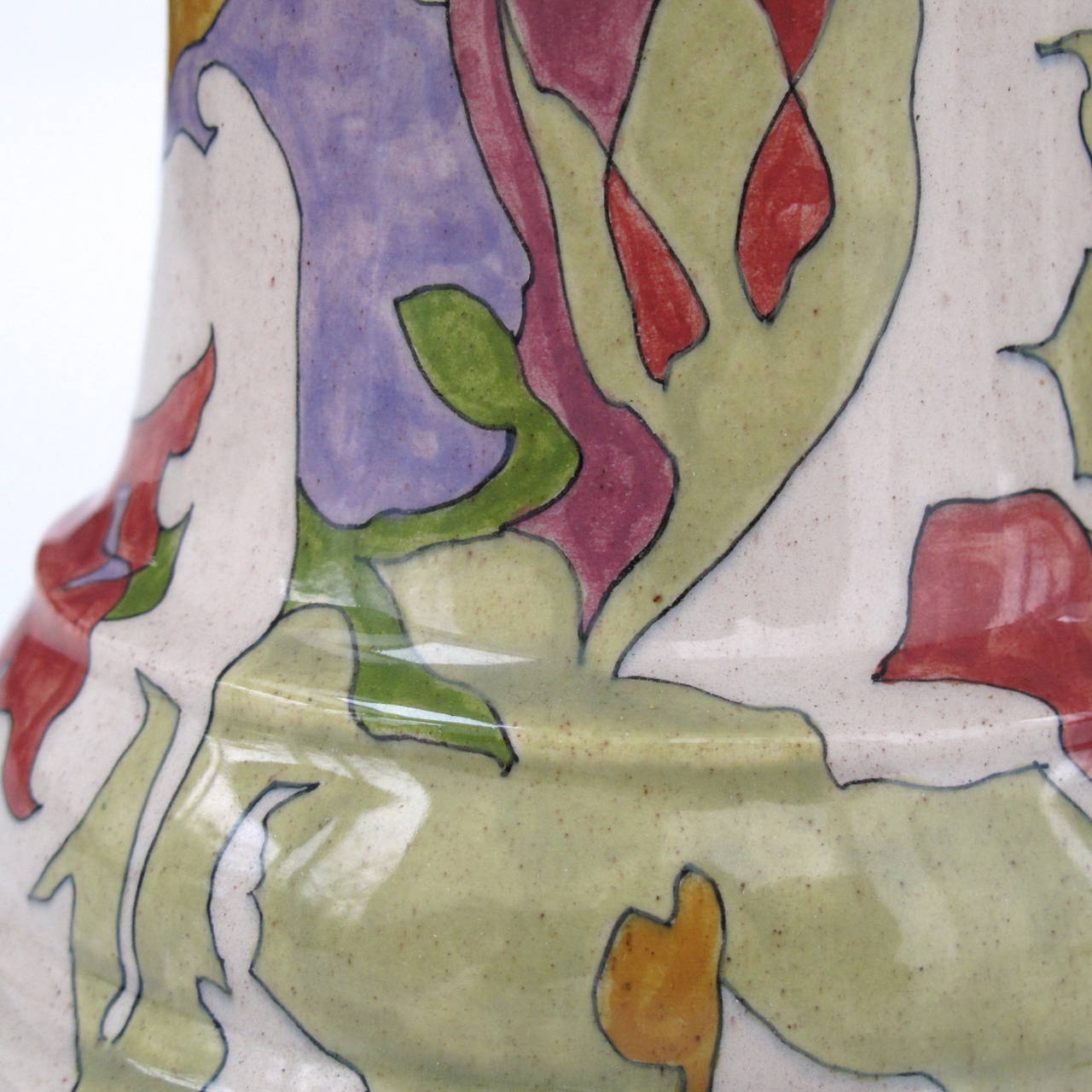 Theo Colenbrander, Art Deco Vase for Ram Pottery, Decor Woelig 