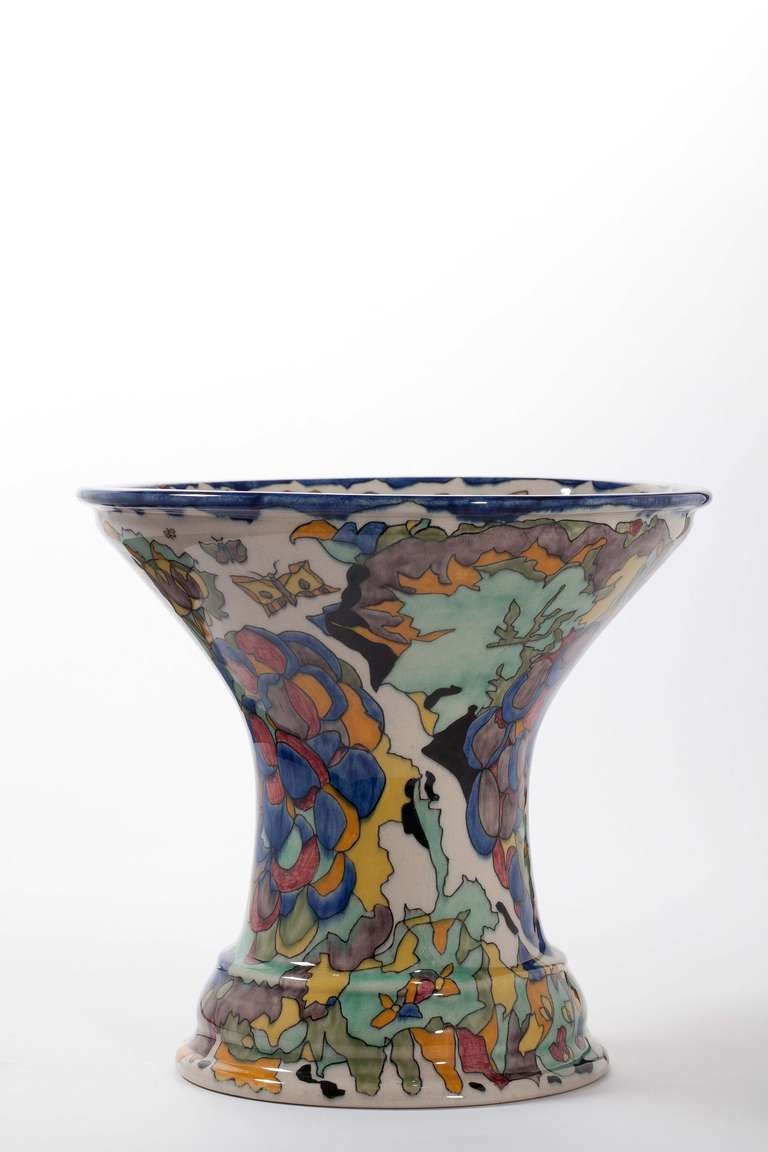 Art Deco Vase by Theo Colenbrander, Ram Pottery, Decor 'Grapes', 1923