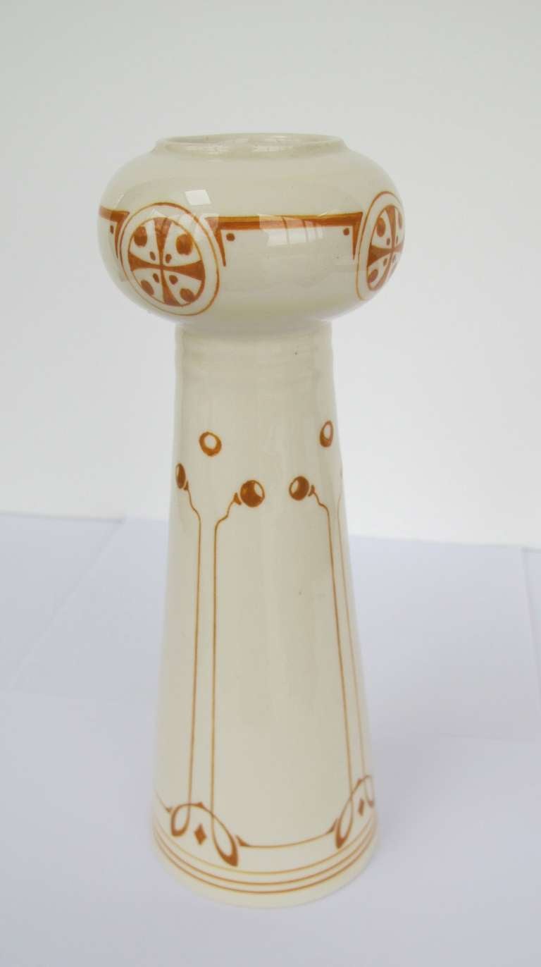 Lovely Art Nouveau Vase by Haga Pottery, Purmerend In Excellent Condition In Amstelveen, NL