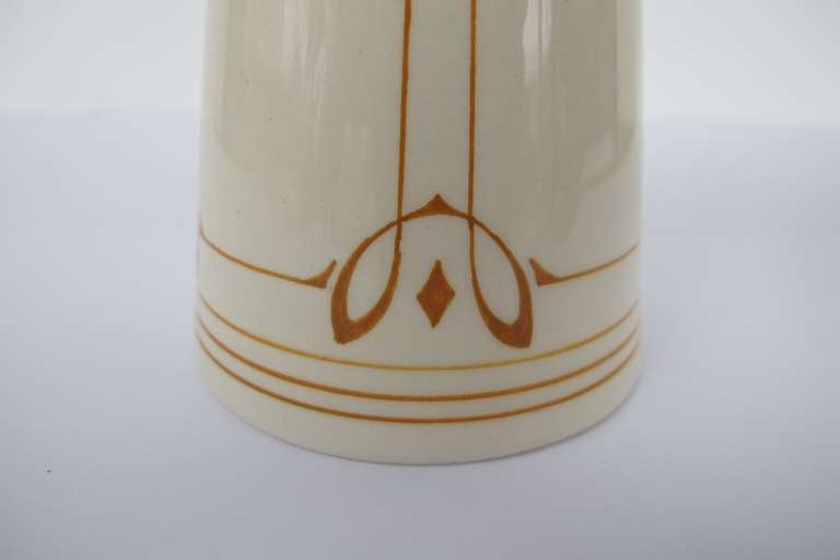 Earthenware Lovely Art Nouveau Vase by Haga Pottery, Purmerend