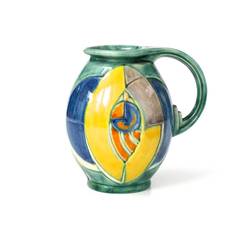 Modernist Pitcher (model 136/4) by C.J. Gellings for Potterie Kennemerland