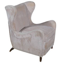 Vintage Wingback Chair by Fede Cheti