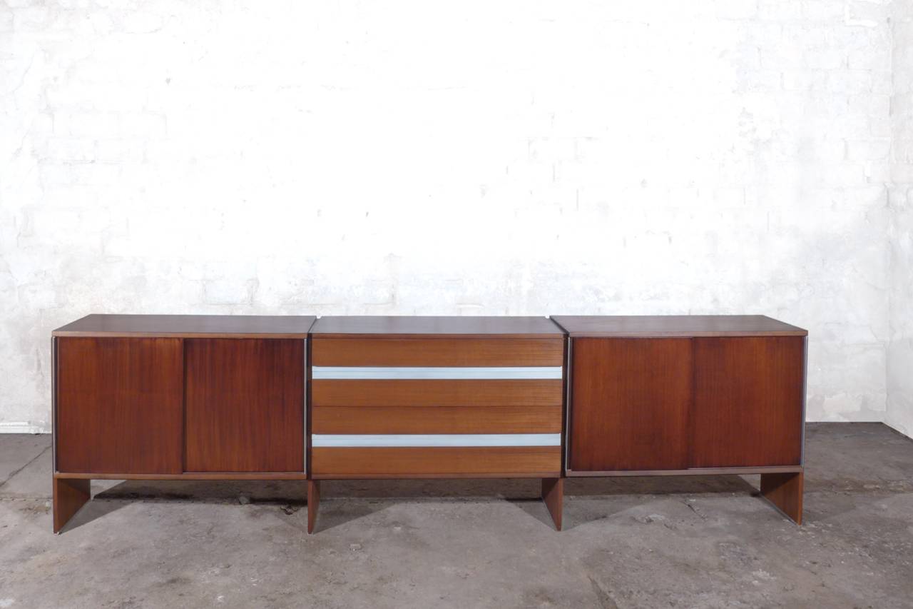 Modular sideboard from the Urio series designed for MIM Roma.