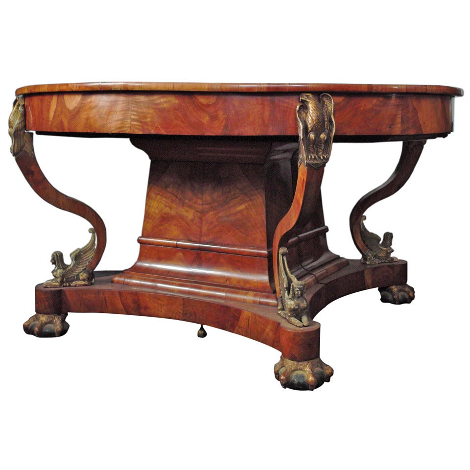 A Monumental Extending Dining Table For Sale