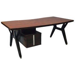 A Rosewood "terni" Desk By Luisa & Ico Parisi
