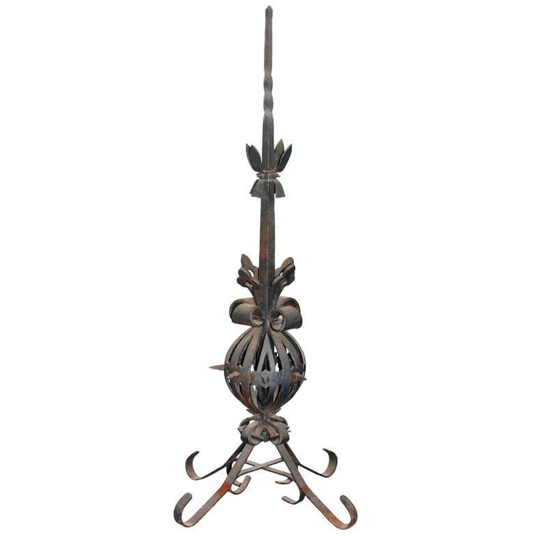 Cast Iron Finial from Building Top For Sale at 1stDibs