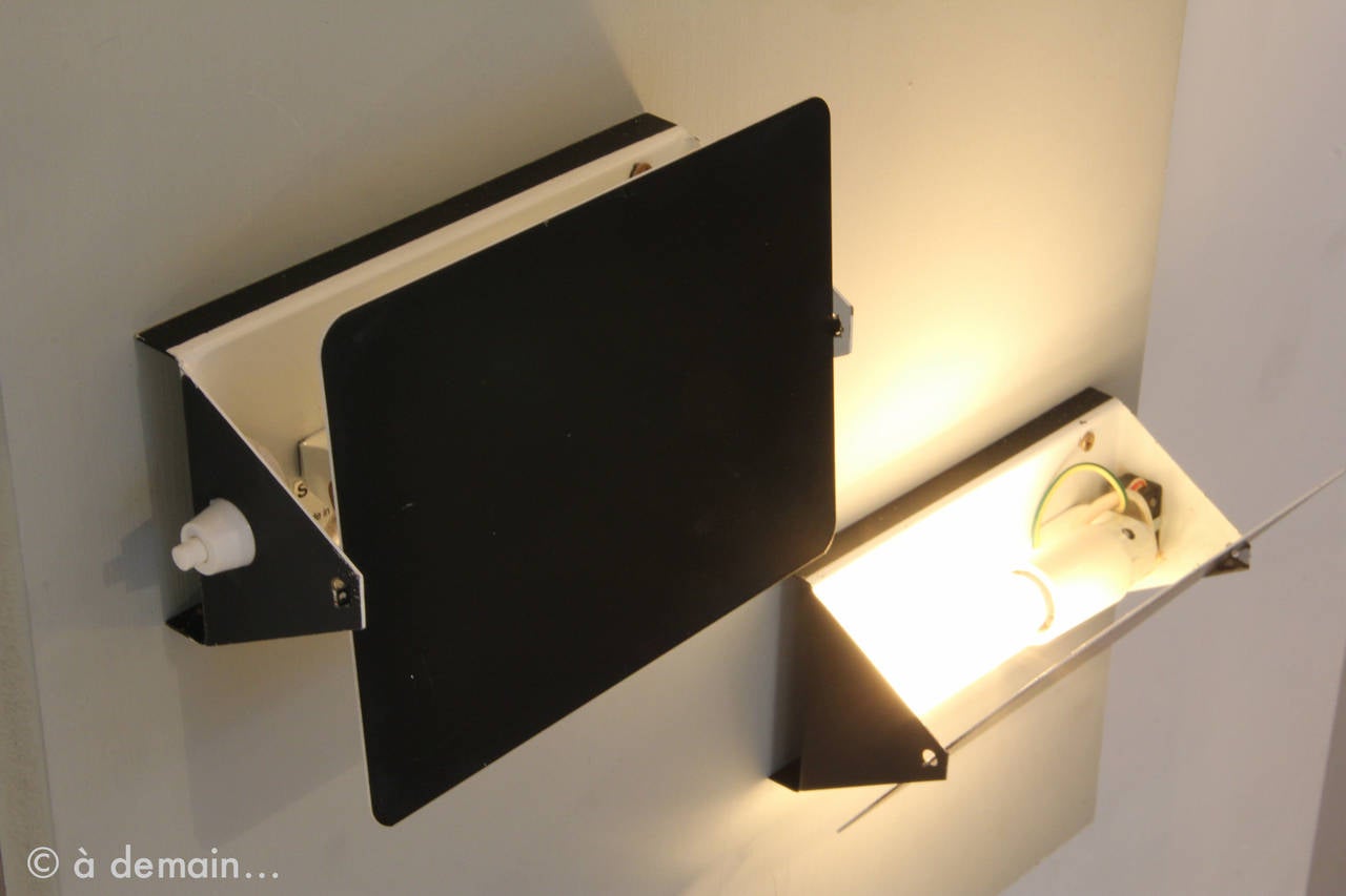Six CP1 Wall Lamps by Charlotte Perriand for Les Arcs Ski Resort from 1960s 5