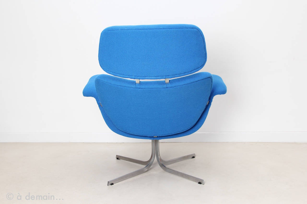 Mid-20th Century 1965 Big Tulip Lounge Chair with Ottoman by Pierre Paulin, Edited by Artifort
