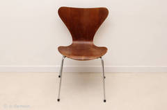 "Series 7" Chair Designed by Arne Jacobsen, Edited by Fritz Hansen, 1966