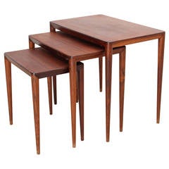 Used Set of Three Nesting Coffee Tables from 1960s