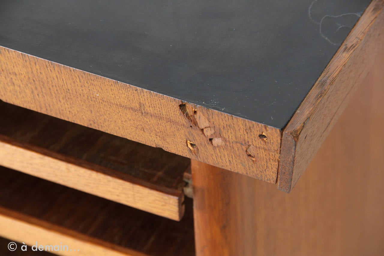 1950s Desk with Seven Sliding Shelves 3