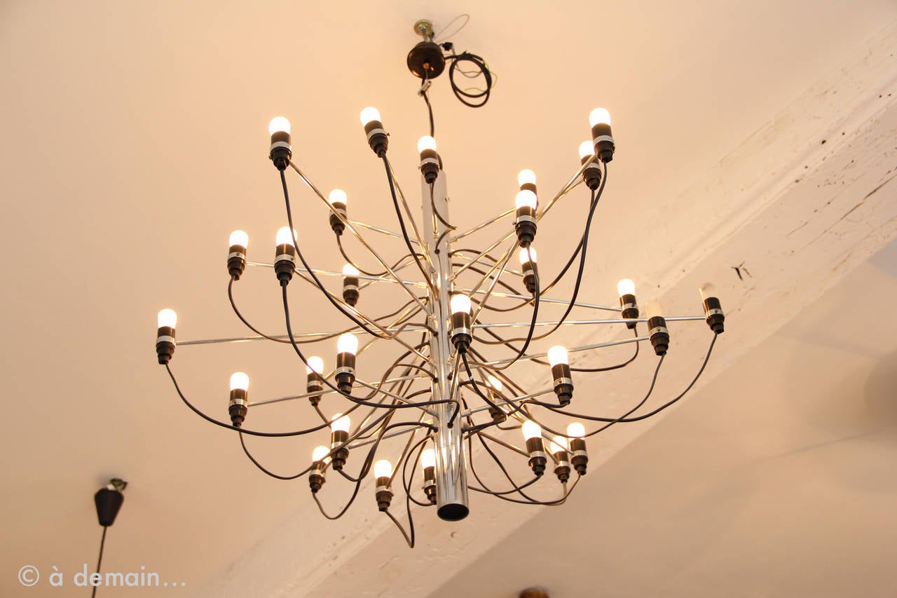 Iconic Chandelier First Series 2097 30 By Gino Sarfatti Edited This Model Is The Rare And Iconic First Edition Of 2097 30 Chandelier By