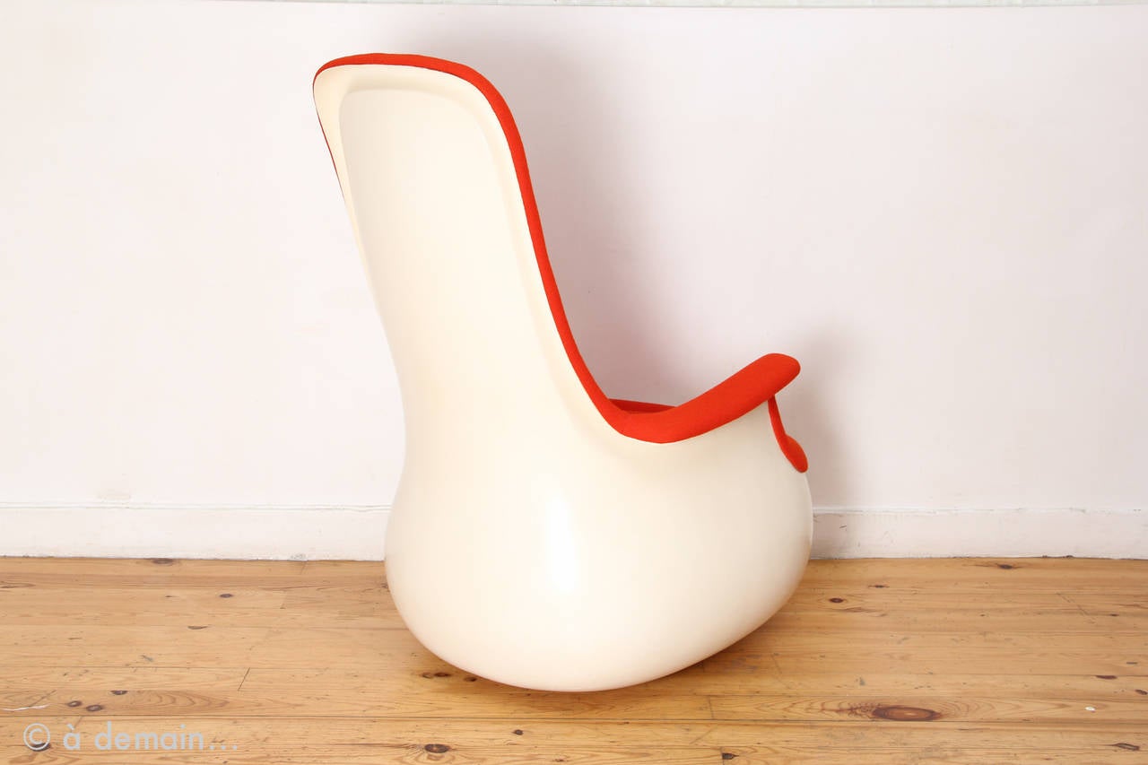 French Culbuto Rocking Chair by Marc Held Produced by Knoll in 1967