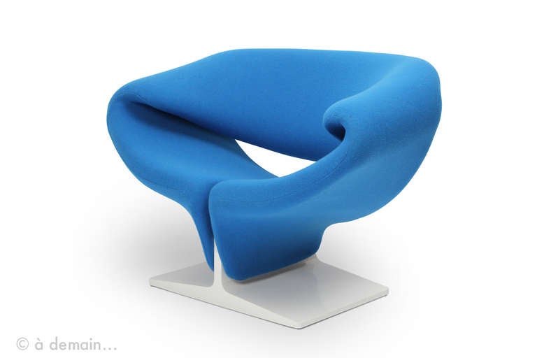 Ribbon Chair and Ottoman Designed by Pierre Paulin, Edited by Artifort, 1966 2