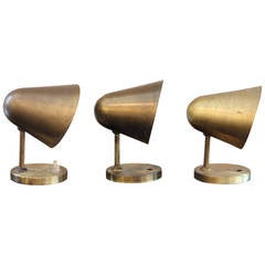 Set of Three Sconces Designed by Jacques Biny in the 1950s