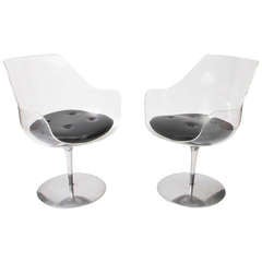 1957 Erwine and Estelle Laverne "Champagne" Chairs Edited by Formes Nouvelles