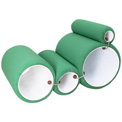 Green Tube Chair Designed by Joe Colombo Produced by Flexform in 1969 7