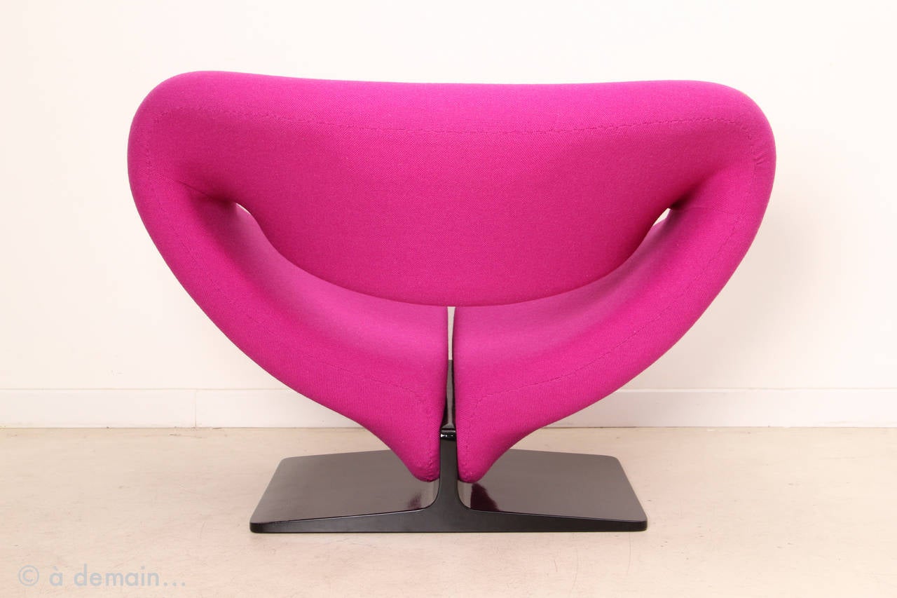 Dutch Pink Ribbon Chair Designed by Pierre Paulin, Edited by Artifort in 1966