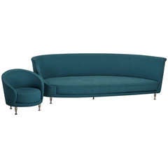 "newtone" Sofa And Its Armchair, Designed By Ghini & Edited By Moroso In 1989
