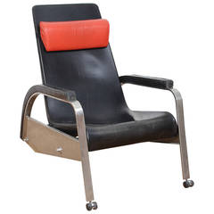 Jean Prouvé "Grand Repos" Lounge Chair produced by Tecta, 1980s
