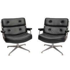 Rare Pair of Lobby Chairs by Eames Edited by Herman Miller