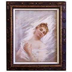 Portrait of a Woman, Pastel on Paper circa 1900