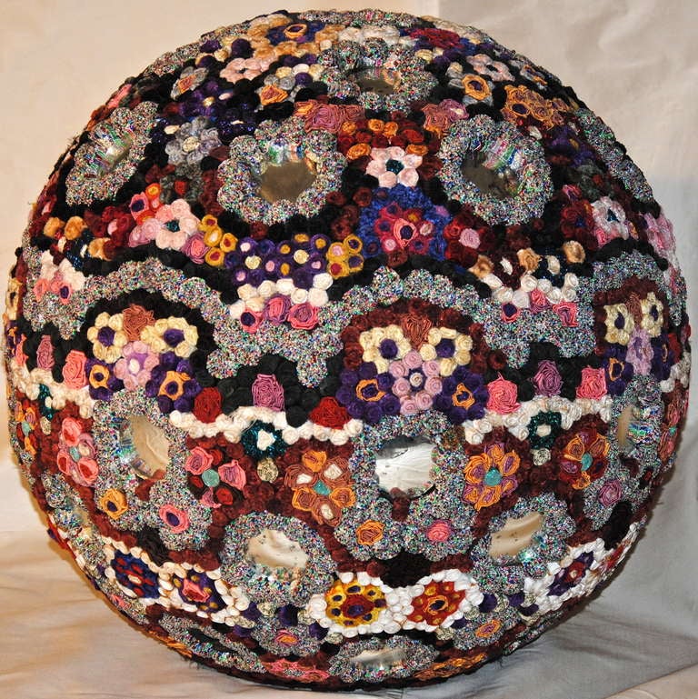 Yves Marthelot, circa 1990

Stunning work from the very talented french contemporary artist, Yves Marthelot, a kaleidoscope of colors in the shape of a giant millifiori ball.
Yves Marthelot is already present in American museums.

Boule ''