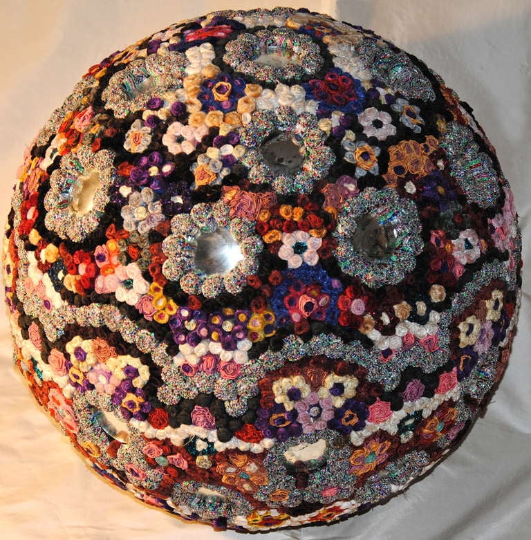 1990s Yves Marthelot Exquisite Millifiori Ball In Good Condition For Sale In BRUXELLES, BE
