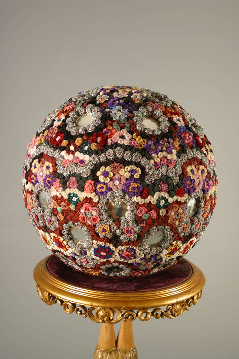 1990s Yves Marthelot Exquisite Millifiori Ball For Sale 2